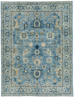 10x14 Light Blue and Blue Anatolian Traditional Rug