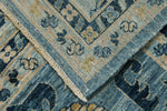 10x14 Light Blue and Blue Anatolian Traditional Rug