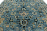 10x14 Light Blue and Blue Anatolian Traditional Rug