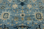 10x14 Light Blue and Blue Anatolian Traditional Rug