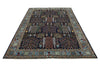 6x9 Navy and Blue Traditional Rug