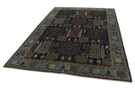 6x9 Navy and Blue Traditional Rug