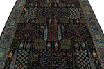 6x9 Navy and Blue Traditional Rug
