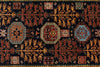 3x12 Navy and Multicolor Traditional Runner