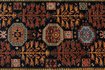 3x12 Navy and Multicolor Traditional Runner