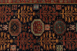 3x12 Navy and Multicolor Traditional Runner