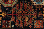 3x12 Navy and Multicolor Traditional Runner
