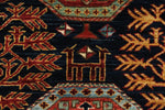 3x12 Navy and Multicolor Traditional Runner