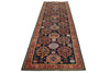 3x12 Navy and Multicolor Traditional Runner
