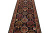 3x12 Navy and Multicolor Traditional Runner