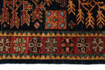 3x12 Navy and Multicolor Traditional Runner