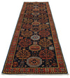 3x11 Navy and Multicolor Traditional Runner