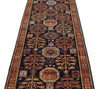 3x11 Navy and Multicolor Traditional Runner