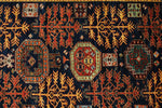 3x11 Navy and Multicolor Traditional Runner