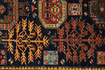 3x11 Navy and Multicolor Traditional Runner