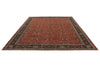 10x13 Rust and Navy Traditional Rug