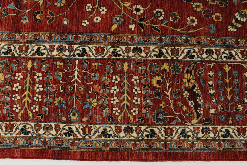 10x14 Rust and Multicolor Traditional Rug
