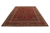 10x14 Rust and Multicolor Traditional Rug