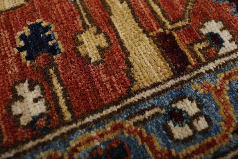 3x14 Rust and Multicolor Traditional Runner