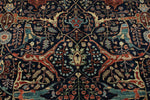 8x10 Navy and Multicolor Anatolian Traditional Rug