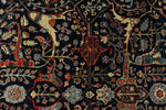 8x10 Navy and Multicolor Anatolian Traditional Rug
