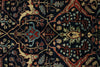 8x10 Navy and Multicolor Anatolian Traditional Rug