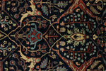 8x10 Navy and Multicolor Anatolian Traditional Rug