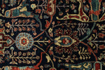 8x10 Navy and Multicolor Anatolian Traditional Rug