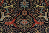 8x10 Navy and Multicolor Anatolian Traditional Rug