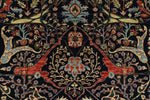 8x10 Navy and Multicolor Anatolian Traditional Rug