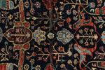 8x10 Navy and Multicolor Anatolian Traditional Rug