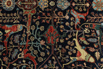 8x10 Navy and Multicolor Anatolian Traditional Rug