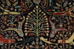 8x10 Navy and Multicolor Anatolian Traditional Rug