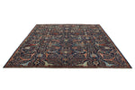 8x10 Navy and Multicolor Anatolian Traditional Rug