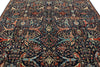 8x10 Navy and Multicolor Anatolian Traditional Rug