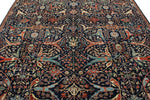8x10 Navy and Multicolor Anatolian Traditional Rug