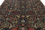 8x10 Navy and Multicolor Anatolian Traditional Rug