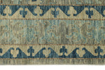 10x14 Gray and Blue Anatolian Traditional Rug