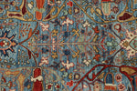 10x14 Light Blue and Multicolor Anatolian Traditional Rug