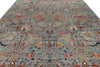 10x14 Light Blue and Multicolor Anatolian Traditional Rug