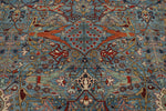 10x14 Light Blue and Multicolor Anatolian Traditional Rug