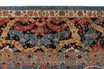 9x12 Light Blue and Navy Anatolian Traditional Rug