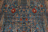 9x12 Light Blue and Navy Anatolian Traditional Rug