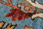 9x12 Light Blue and Multicolor Anatolian Traditional Rug