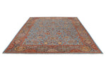 9x12 Light Blue and Multicolor Anatolian Traditional Rug