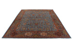 9x12 Light Blue and Multicolor Anatolian Traditional Rug