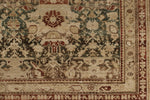 7x16 Navy and Beige Persian Hamadan Distressed Area Runner