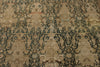 7x16 Navy and Beige Persian Hamadan Distressed Area Runner