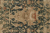 7x16 Navy and Beige Persian Hamadan Distressed Area Runner