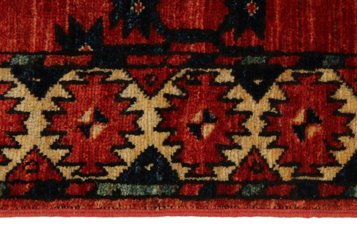 3x10 Red and Ivory Turkish Tribal Runner
